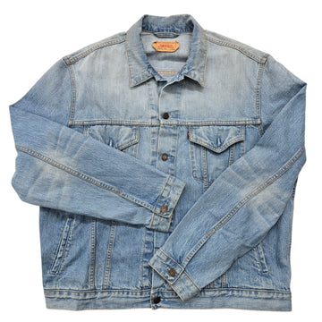 Levi's Men's Light Wash Trucker Jacket Size XXL Vintage