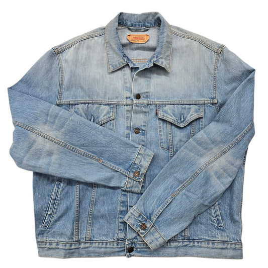 Vintage Levi's Men's Jacket – Size XXL, Light Wash – Ref 7F681