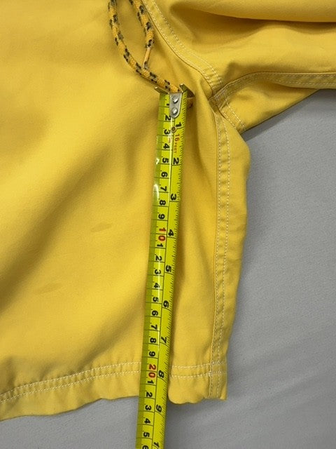 Nautica Men's Yellow Colorblock Board Shorts 32W Drawstring