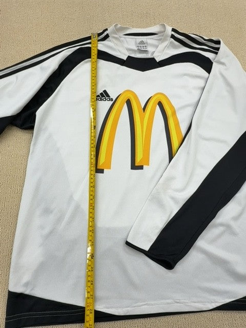 Adidas Men's White Soccer Jersey 2XL USA 100% Polyester Thailand