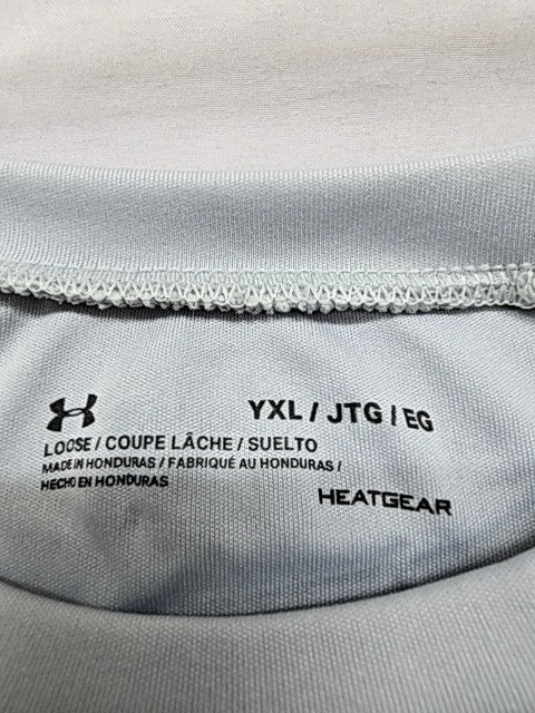 Under Armour Men's HeatGear Grey T-Shirt XL Loose Fit Moisture Wicking