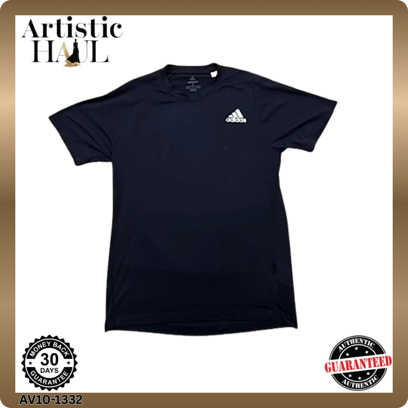 Adidas Men's Freelift Climalite Navy S Short Sleeve T-Shirt