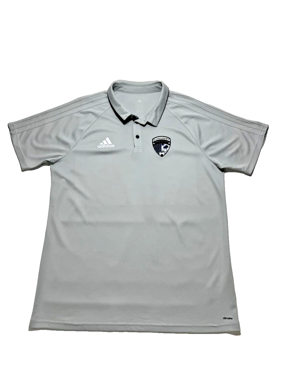 Adidas Grey Pinecrest Polo Shirt - Size XL