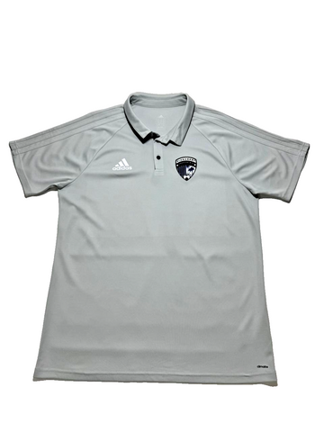 Adidas Grey Pinecrest Polo Shirt - Size XL