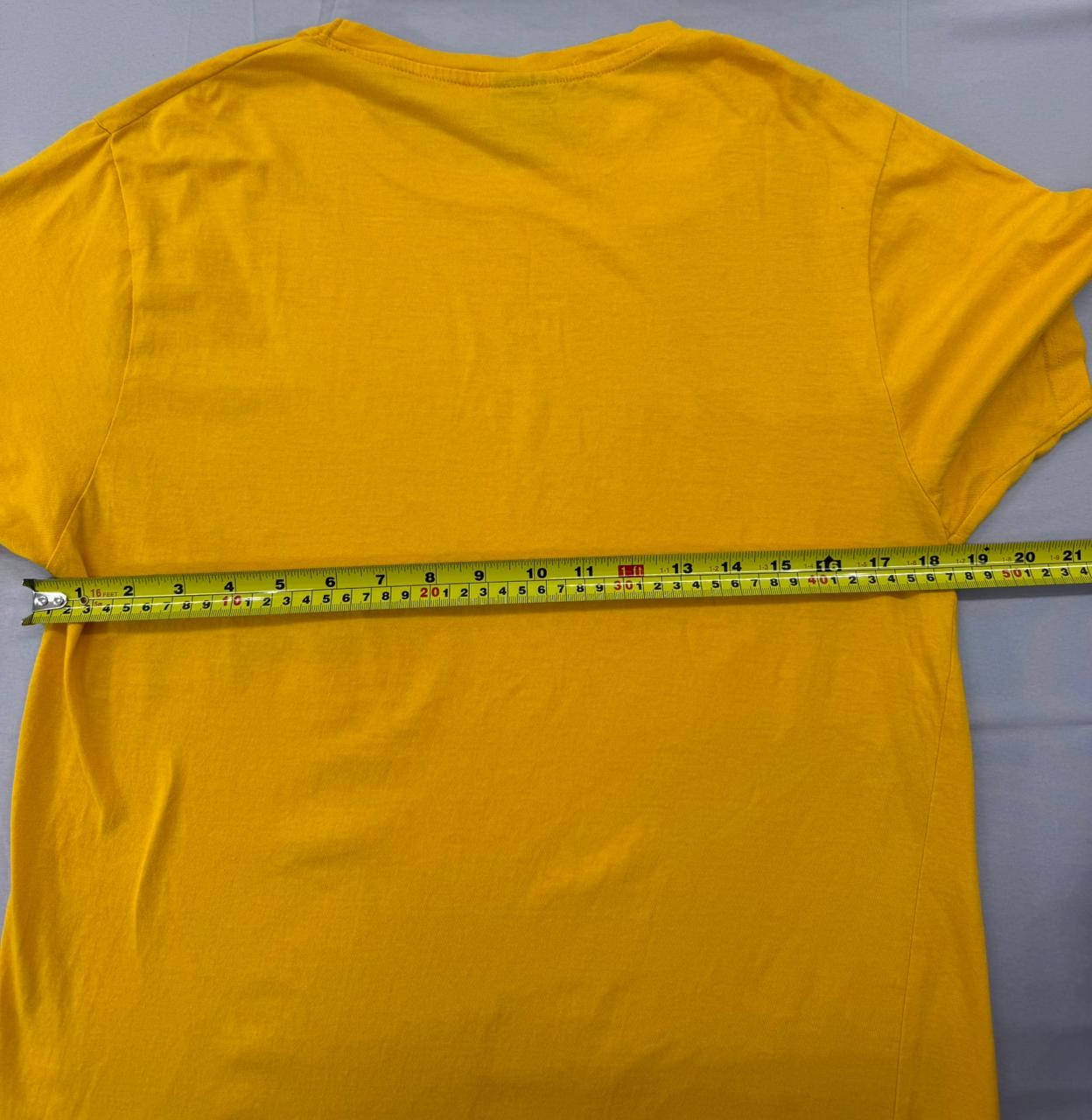 Umbro Men's Yellow Cotton Short Sleeve Crew Neck T-Shirt L