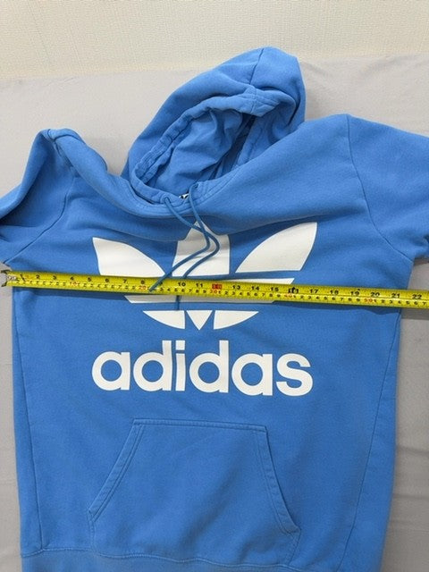 Adidas Men's Blue 3-Stripes Fleece Pullover Hoodie XL Regular
