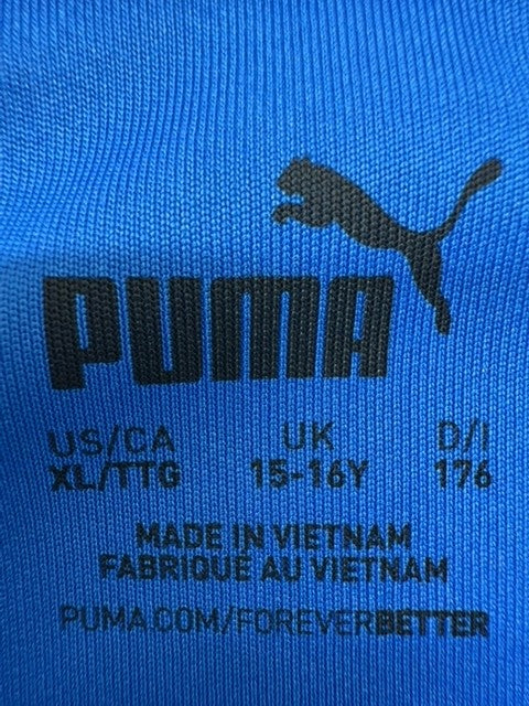 Puma Blue XL Short Sleeve Jersey Crewneck Regular Fit 782917-10