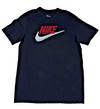 Nike Men's Black T-Shirt – Size M, Logo, Short Sleeve