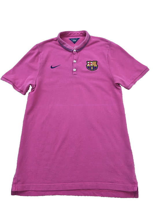 Nike Men's Pink Polo Shirt – Size S, Short Sleeve