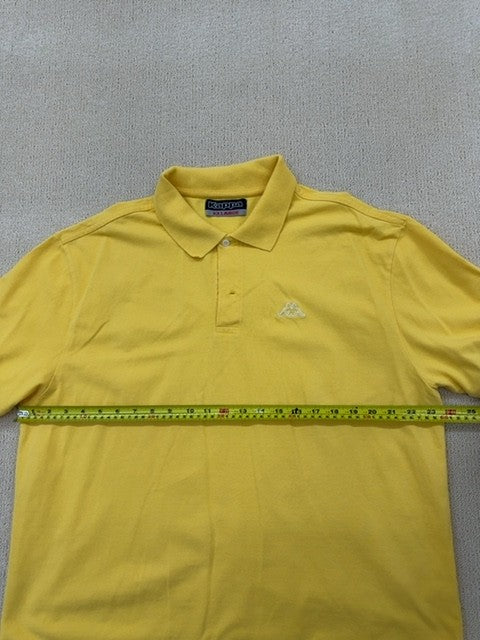Kappa Men's Yellow Polo Shirt XXL Short Sleeve Cotton Casual