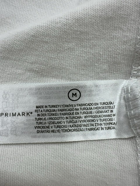 Primark Men White Gorillaz Graphic T-Shirt Size M Regular Condition