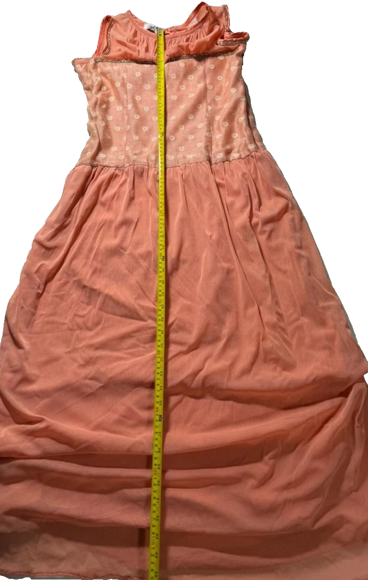 Ark Women Metallic Dot Maxi Dress Blossom Pink | S