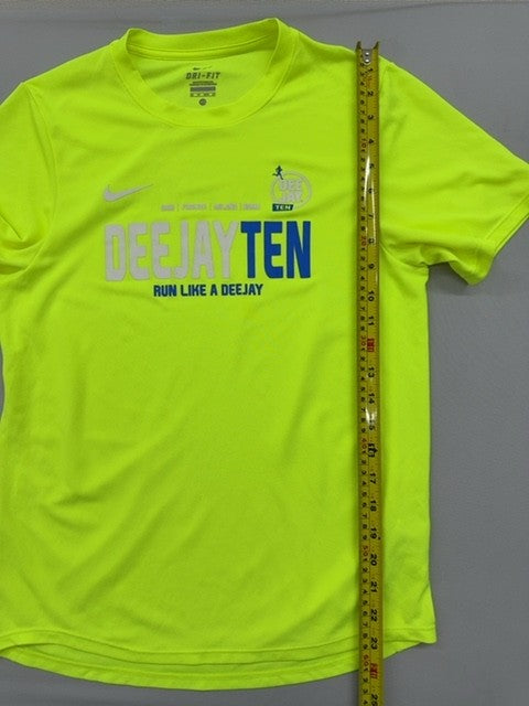 Nike Men's XS Lime Green Dri-FIT Running Short Sleeve T-Shirt