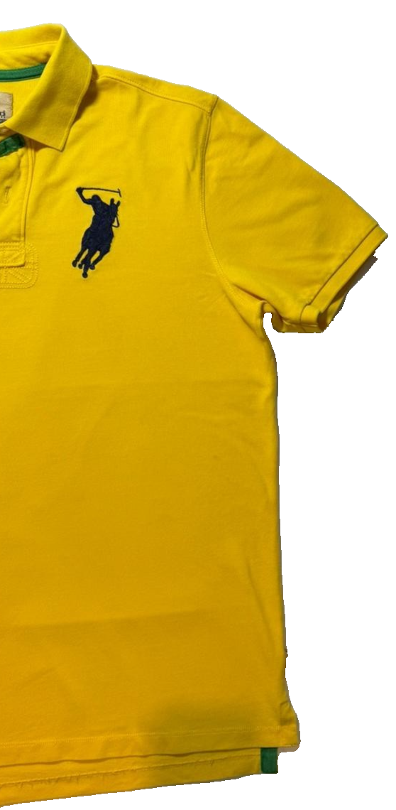 Rare-Ralph Lauren Polo Team Brazil Yellow Shirt | XXL