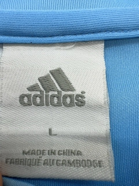 Adidas Blue Crewneck Jersey Short Sleeve Unisex L