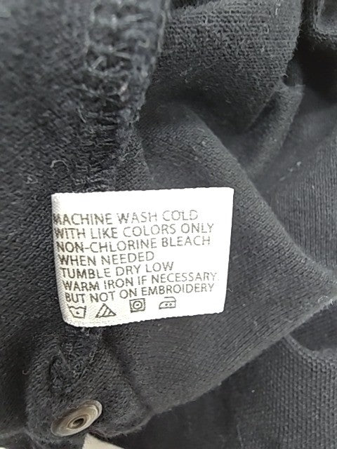 U.S. Polo Assn Boys Black Colorblock Polo Shirt L Cotton Breathable Pockets