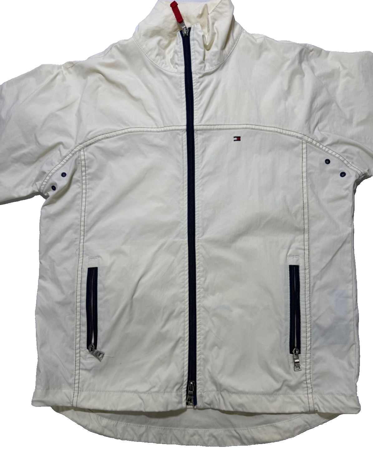 Tommy Hilfiger Men's Lightweight Active Water Resistant Hooded Rain Jacket - S