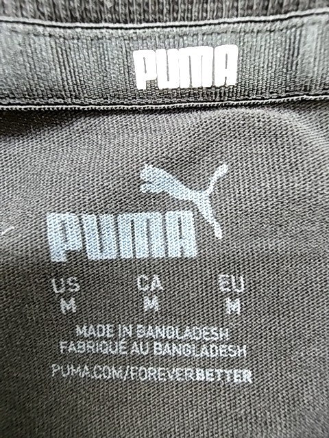 Puma Men's Black Crew Neck Short Sleeve T-Shirt Size M