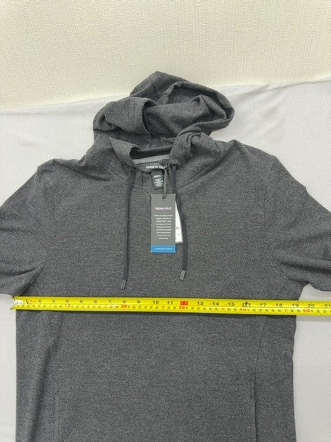 Kenneth Cole Men's Charcoal S Hoodie CAYN7F20002 Drawstring Long Sleeve