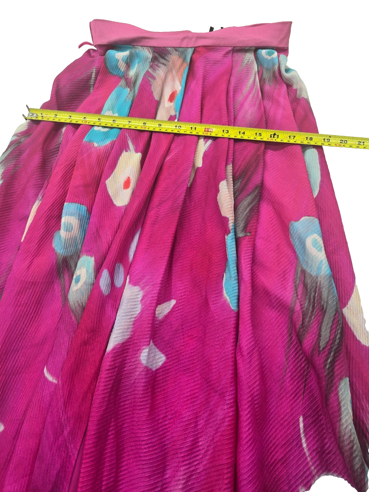 Giorgio Armani Women's Long Skirt Floral Pink Made in Italy Size EU 40