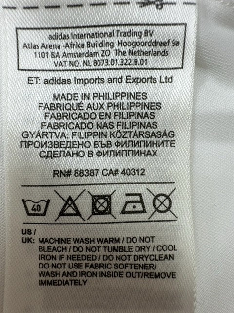 Adidas Boys White Shirt size L product image 6