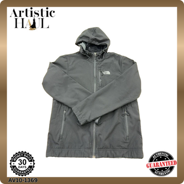 The North Face Men's Grey Softshell Hooded Jacket M Regular