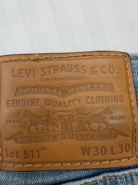 Levi's Men's Slim Light Wash 511 Jeans 30x30