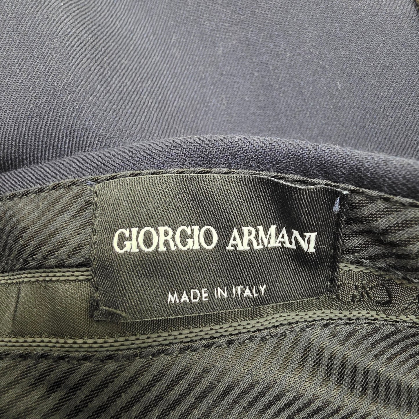Giorgio Armani Trousers Men's Navy Pleated Straight Trousers Us 56 BNWT