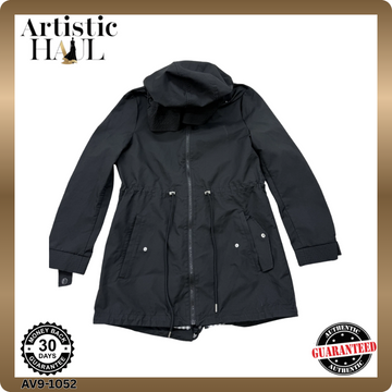 Guess Women's Black Hooded Zip Jacket Size S