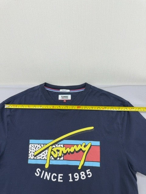 Tommy Hilfiger Navy XL Cotton Short Sleeve Crew Neck T-Shirt
