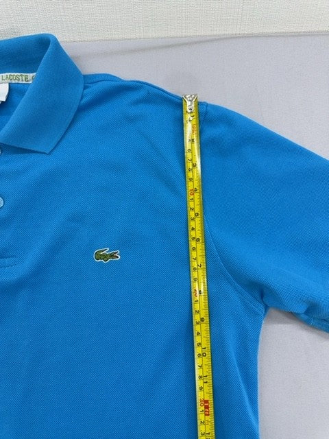 Lacoste Blue Cotton Polo Shirt L Short Sleeve France NWT