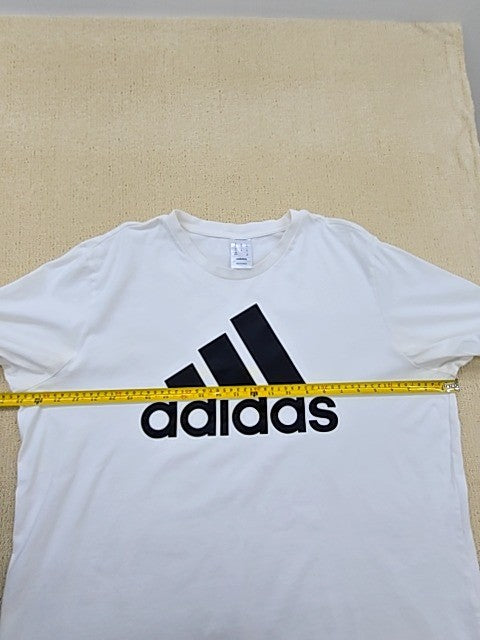Adidas DA2630 White XL Short Sleeve Crewneck T-Shirt Unisex