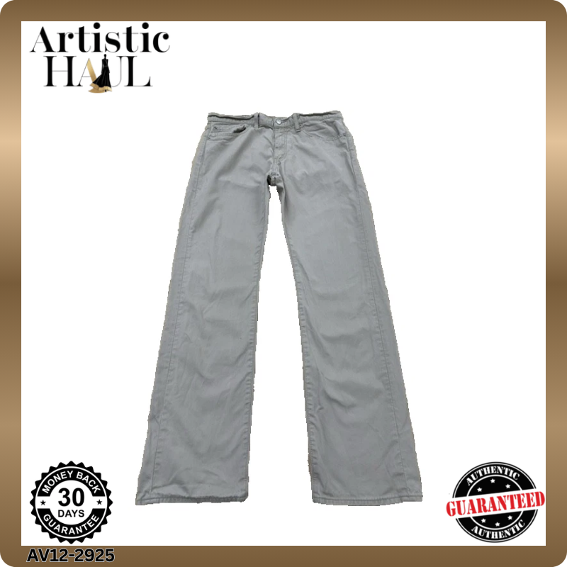 Levi's Men's Grey 505 Straight Jeans 34x34 Regular Fit