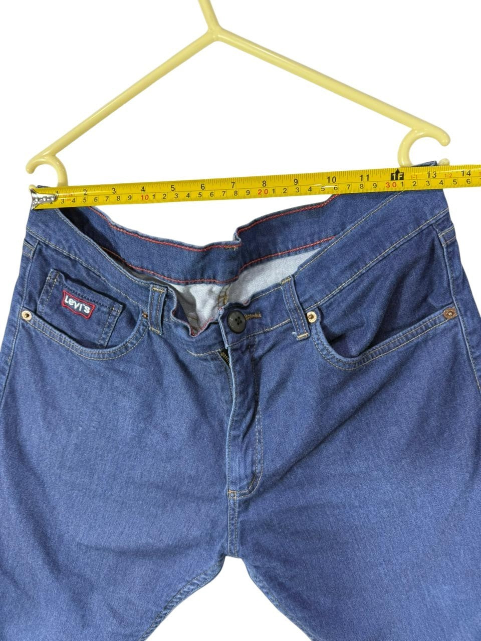 Levi's Men's Denim Shorts Blue W34 L34 Made in European Union