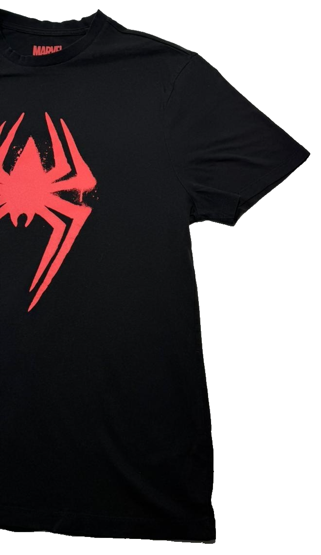 Marvel Spider-Man: The Spider-Verse Miles Morales Black Graphic T-Shirt - XL
