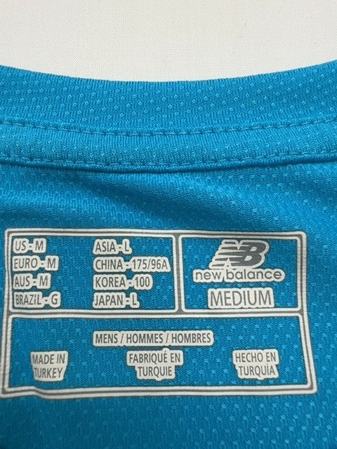 New Balance Men's Blue Running Graphic T-Shirt Size M Athletic