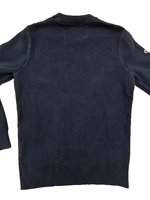 Superdry Men's Navy Cable Knit Crewneck Jumper Medium Regular Fit