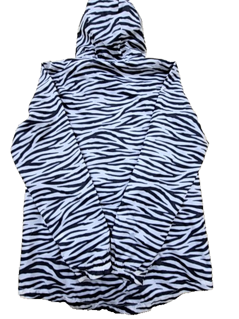 Adidas Juventus Zebra Print Hooded Track Jacket Black/White AZ5338 Men's