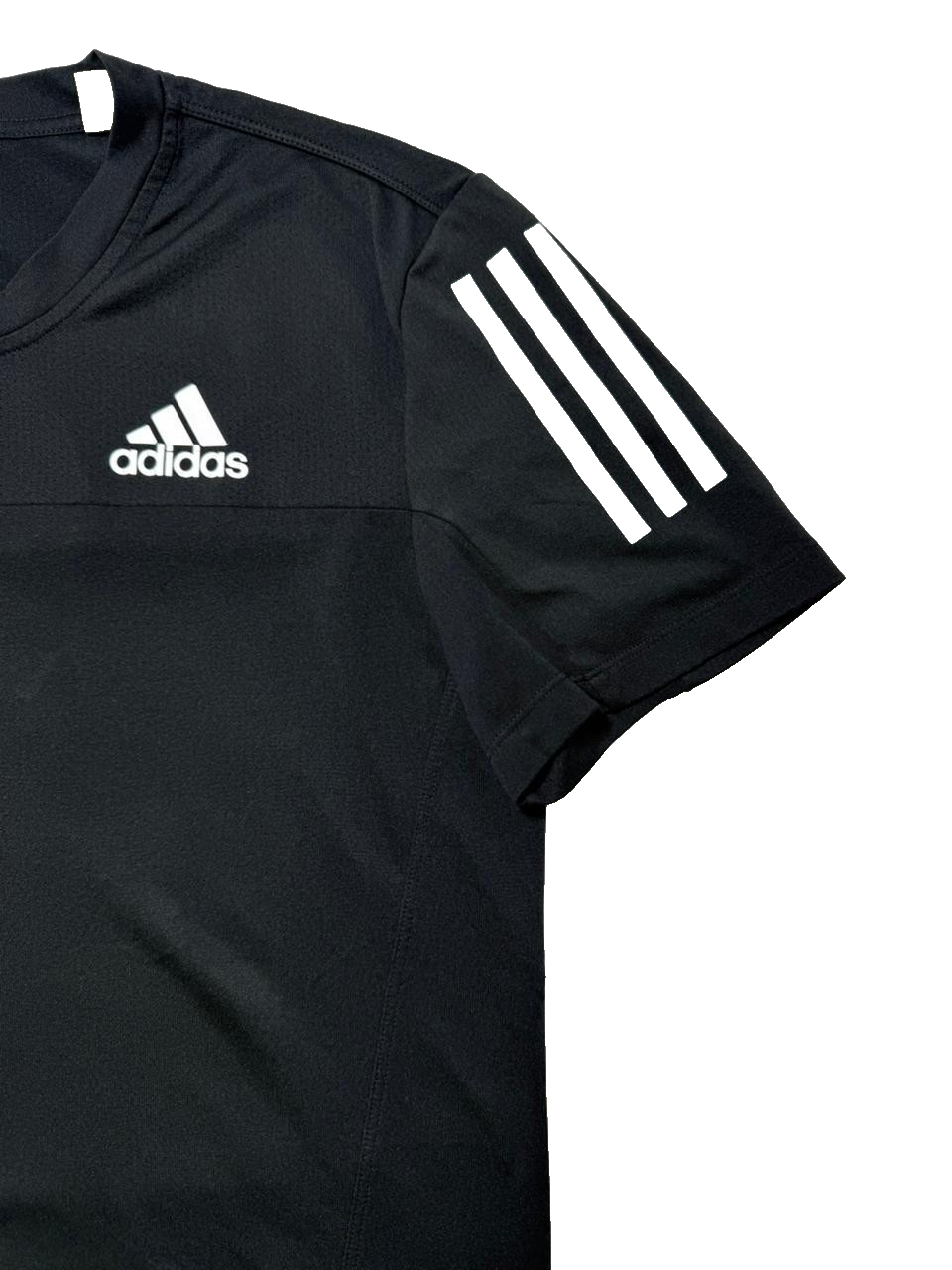 Adidas Own The Run T-Shirt In Black - Size 10