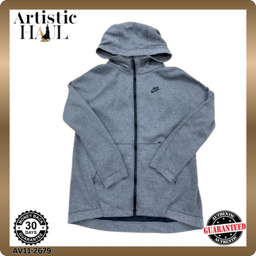 Nike Men's Tech Fleece Full Zip Hoodie Grey Size S