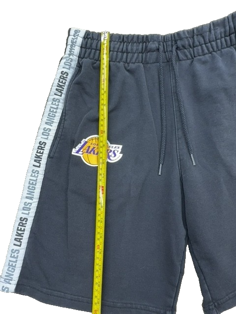 New Era LA Lakers Men's Black Shorts Size S Cotton Drawstring