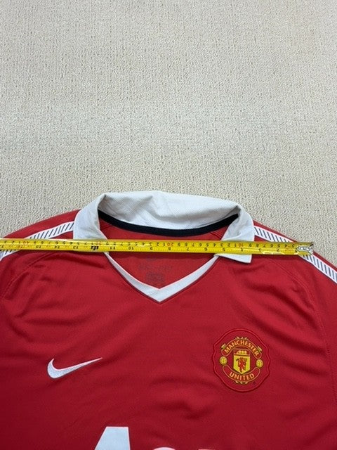 Nike Men's Red Manchester United Jersey XL Short Sleeve Polyester