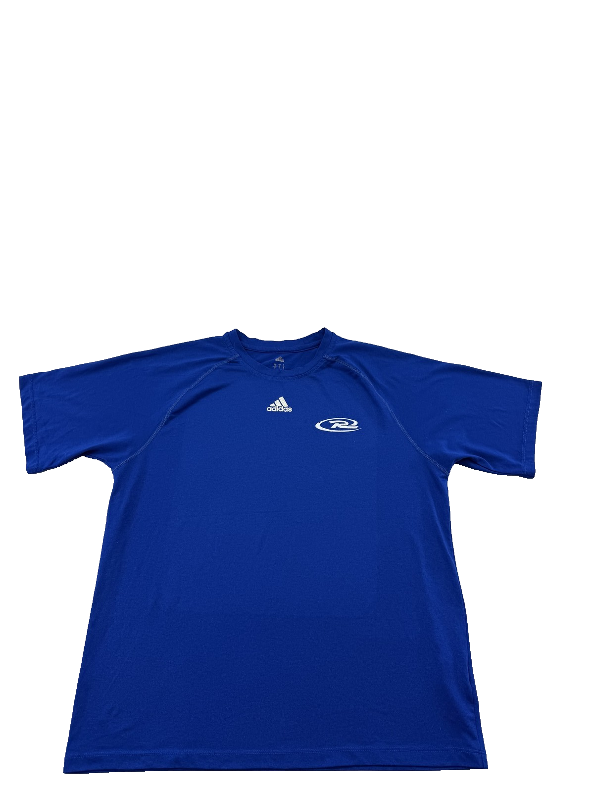 Adidas Climalite Blue S Short Sleeve T-Shirt 100% Polyester