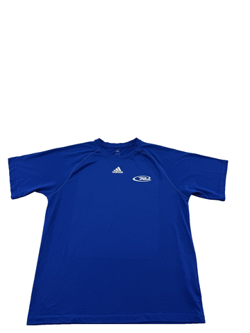 Adidas Climalite Blue S Short Sleeve T-Shirt 100% Polyester