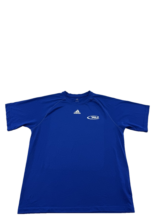 Adidas Unisex Blue T-Shirt – Size S, Short Sleeve