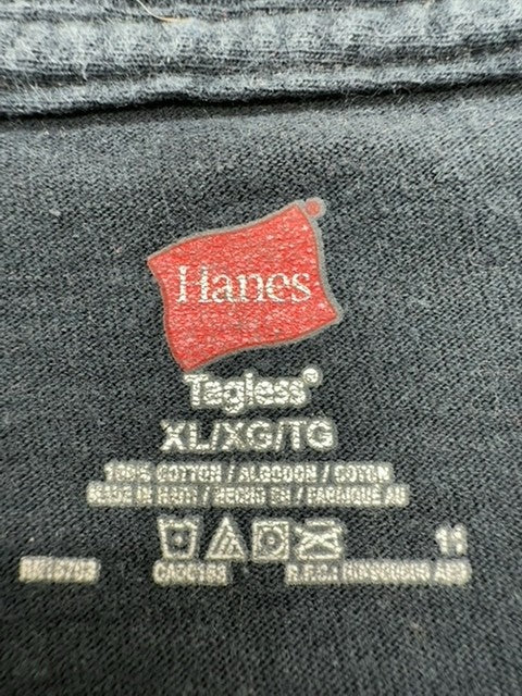 Hanes Boys Blue Travel Graphic T-Shirt Size XL 10-12 Regular
