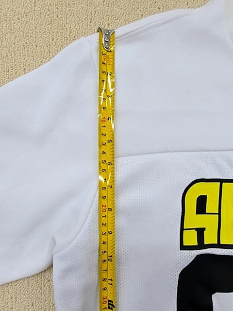 Adidas 3 Stripes White Fleece Sweatshirt Crewneck Regular Fit