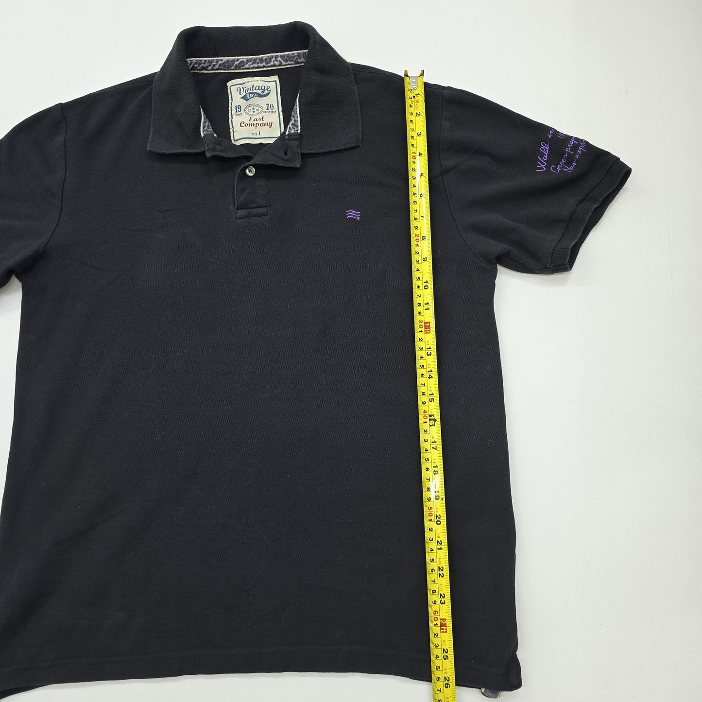 East Company Men Black Polo Shirt size L product image 7