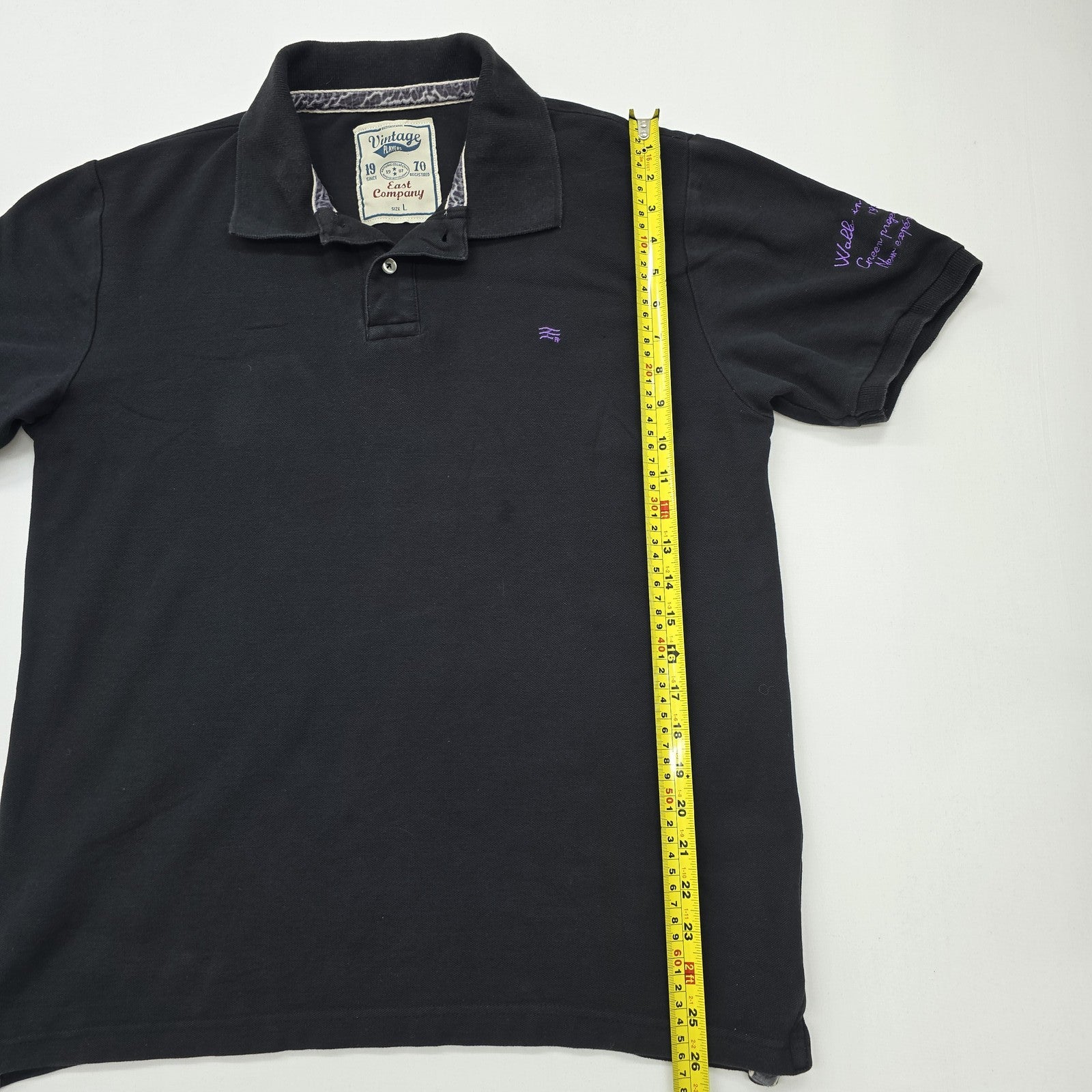 East Company Men Black Polo Shirt size L product image 7