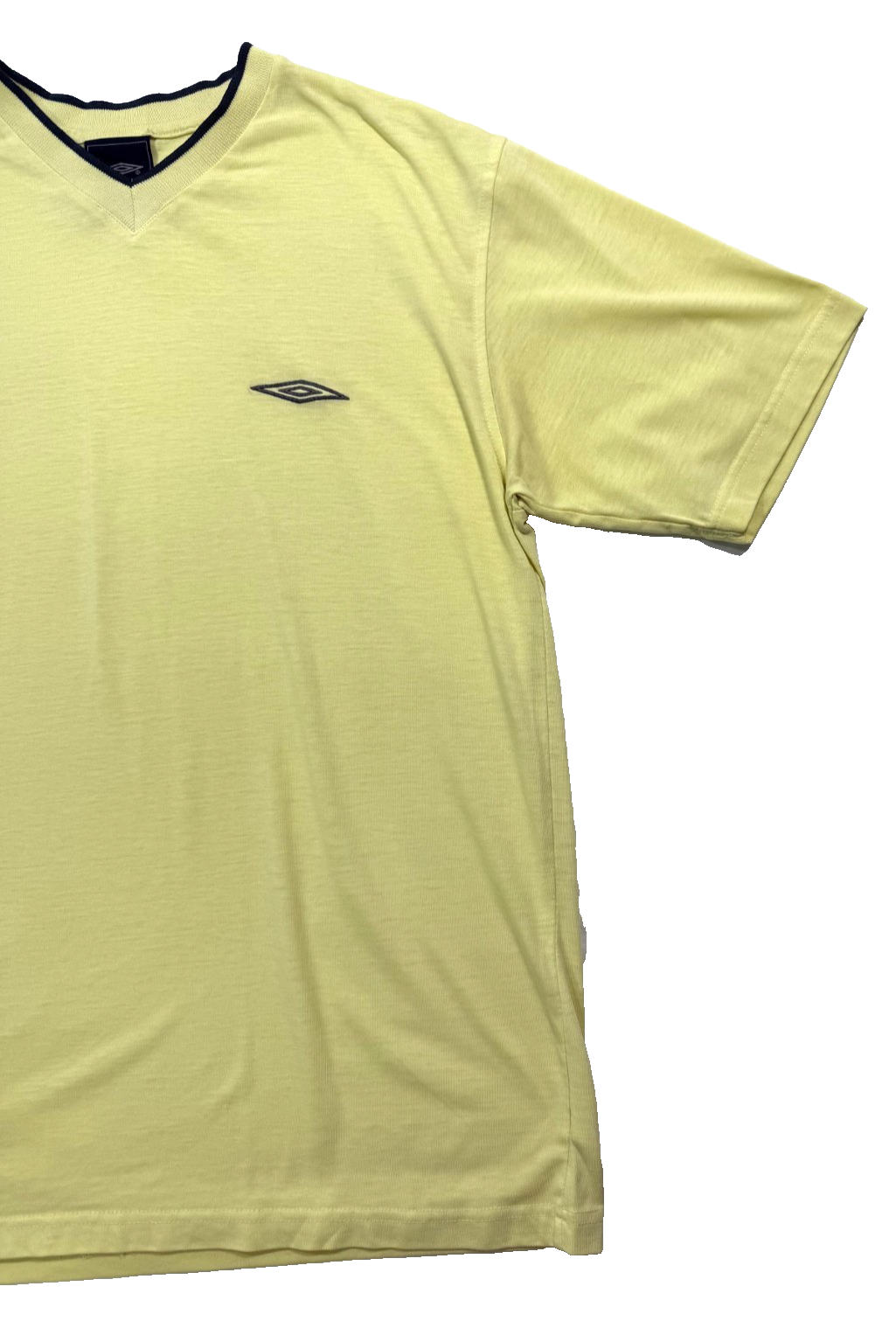 Umbro Cotton T-Shirt In A Light Yellow - Size M